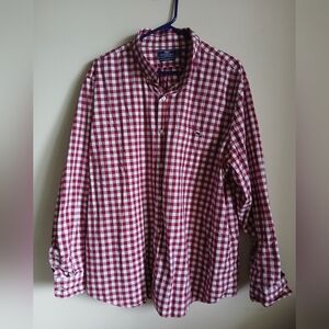 Vineyard Vines Slim Fit Button-Down‎ Shirt Men's XXL Long Sleeve Red